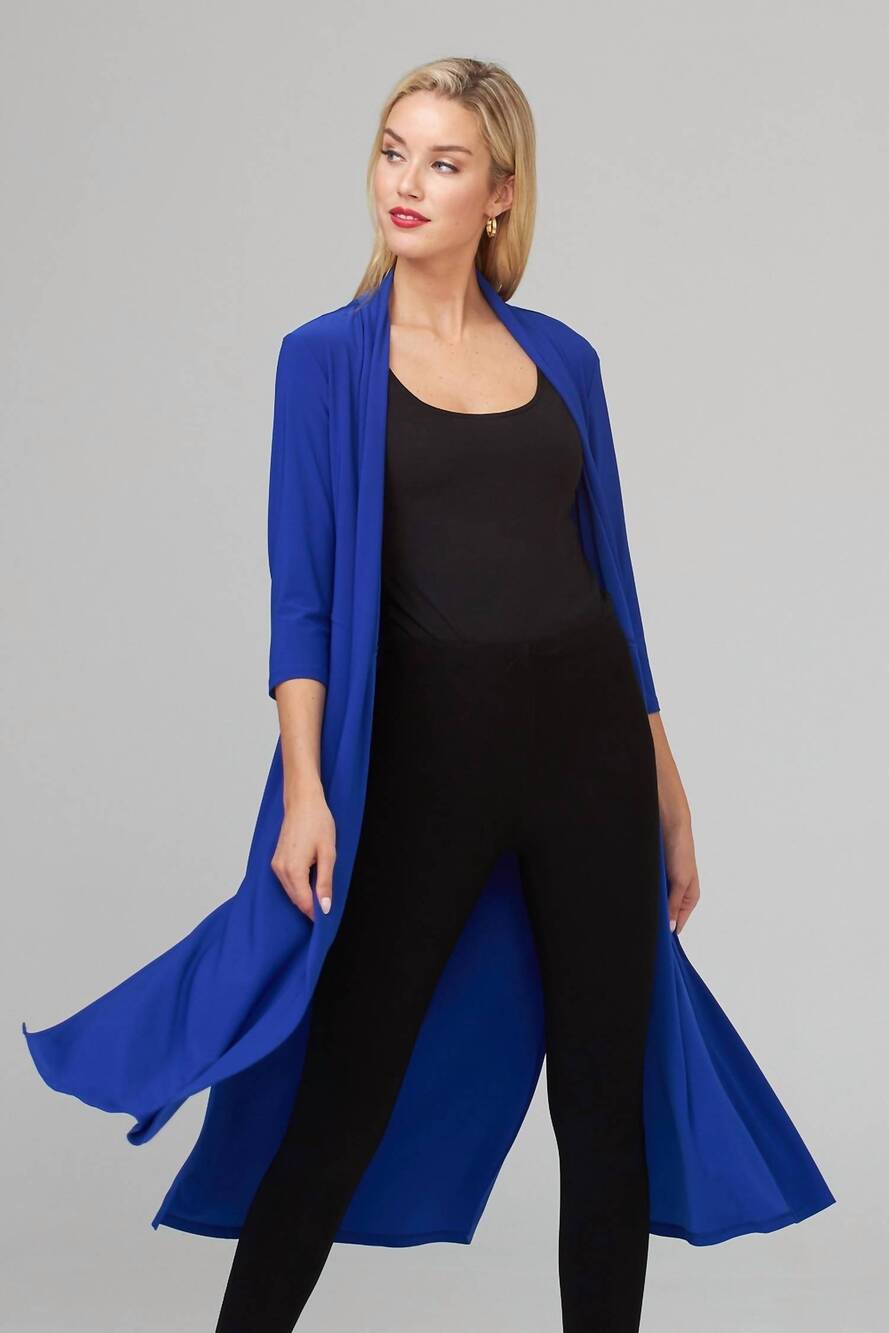 NEW JOSEPH RIBKOFF open front duster cardigan in midnight blue